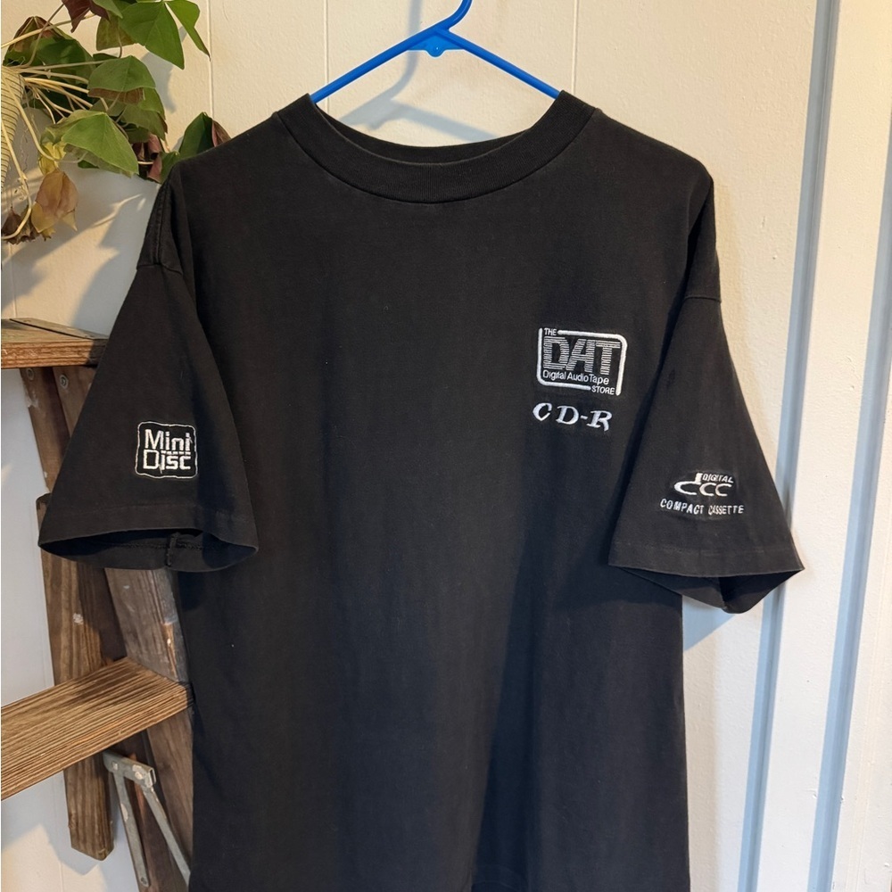 🔥 Vintage 90s DAT Store Promo Tee XL Made in USA 🔥